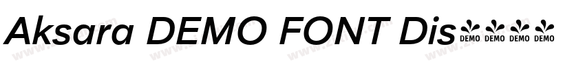 Aksara DEMO FONT Dis字体转换